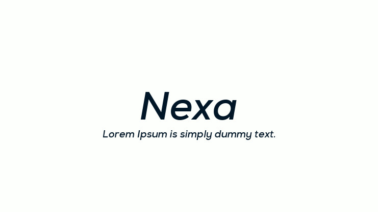 Nexa Light Font Free Download